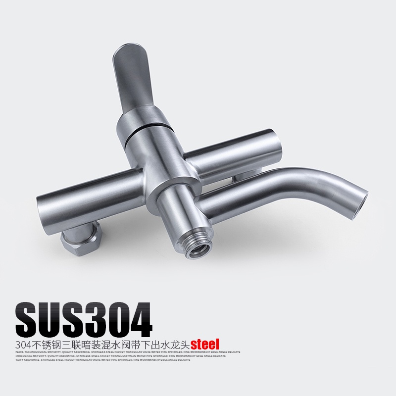 Van Vòi Nước Nóng Lạnh Bằng Thép Không Gỉ 304 Cho Nhà Tắm