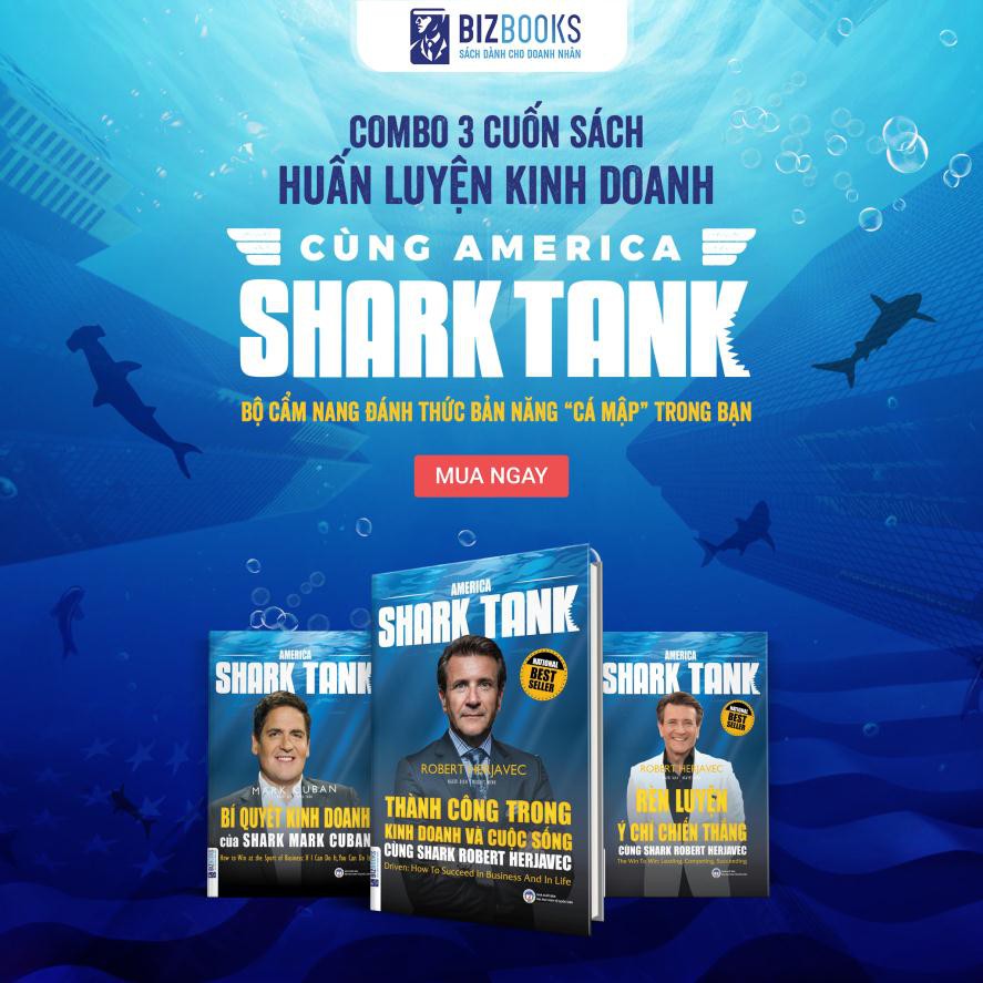 Combo sách 3 Cuốn - Huấn Luyện Kinh Doanh Cùng America Shark Tank