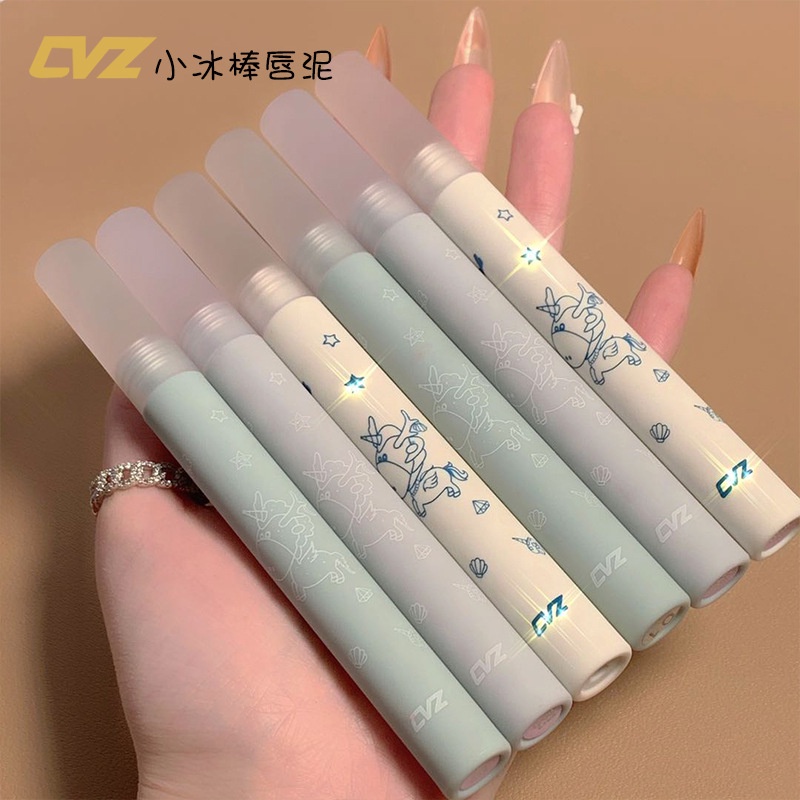 [Hàng mới về] Son kem lì CVZ trang điểm mượt môi thiết kế vỏ son hình kỳ lân