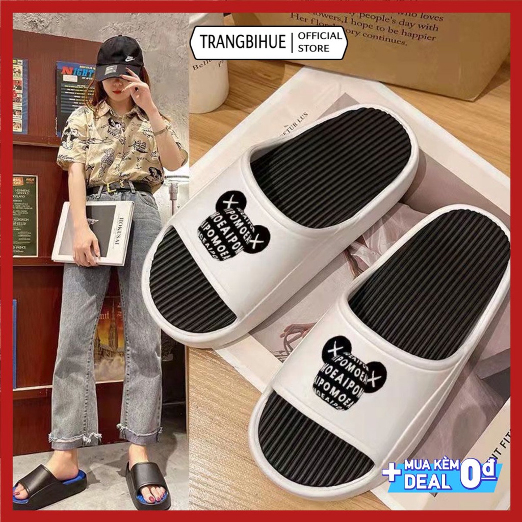 (MS 8088 - Hàng QC) Dép nam nữ quai ngang đế cao 4,5cm siêu bền cực hót siêu chống nước