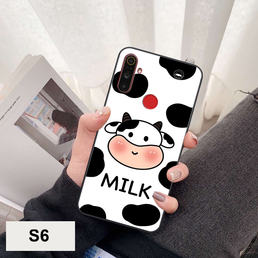 Ốp Lưng Realme C3 - Realme C3i - Realme 6 - Realme 6 Pro In hình Bò sữa cute đáng yêu