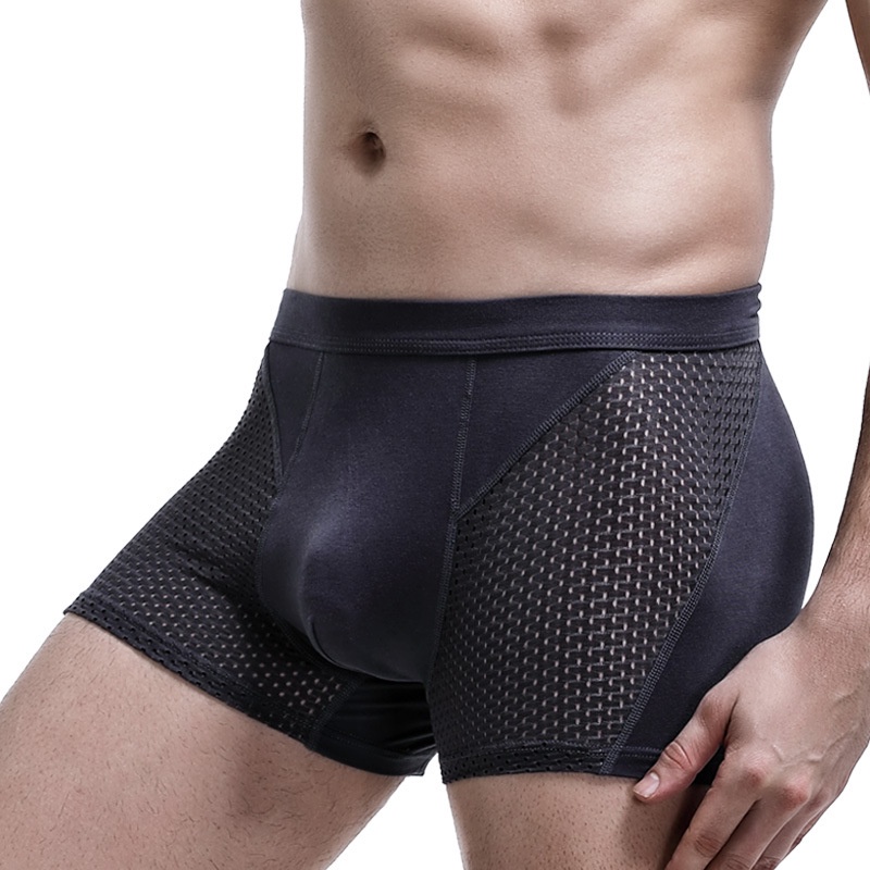 Quần Lót Boxer Vải Lụa Lạnh Mềm Mại Thoáng Khí Thời Trang Mùa Hè Cho Nam 237