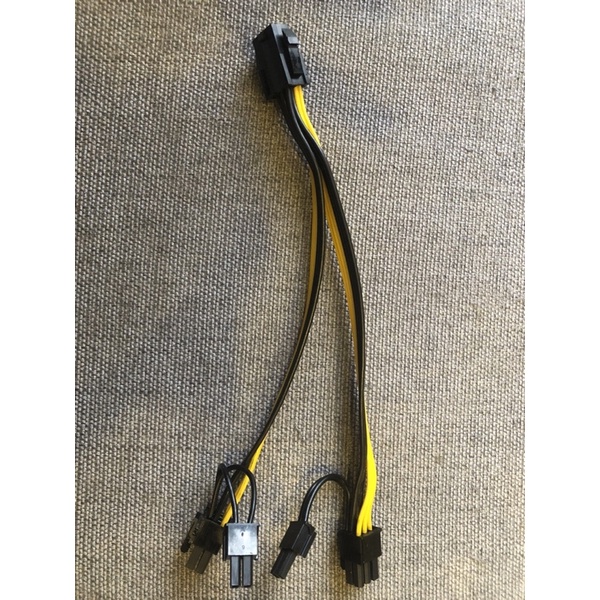 Dây cáp chia nguồn GPU, PCIE 6 pin ra 2 đầu 6+2