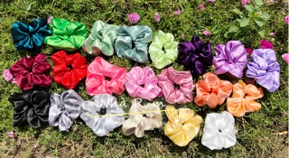 Combo SỈ 100 chiếc cột tóc SCRUNCHIES các mẫu
