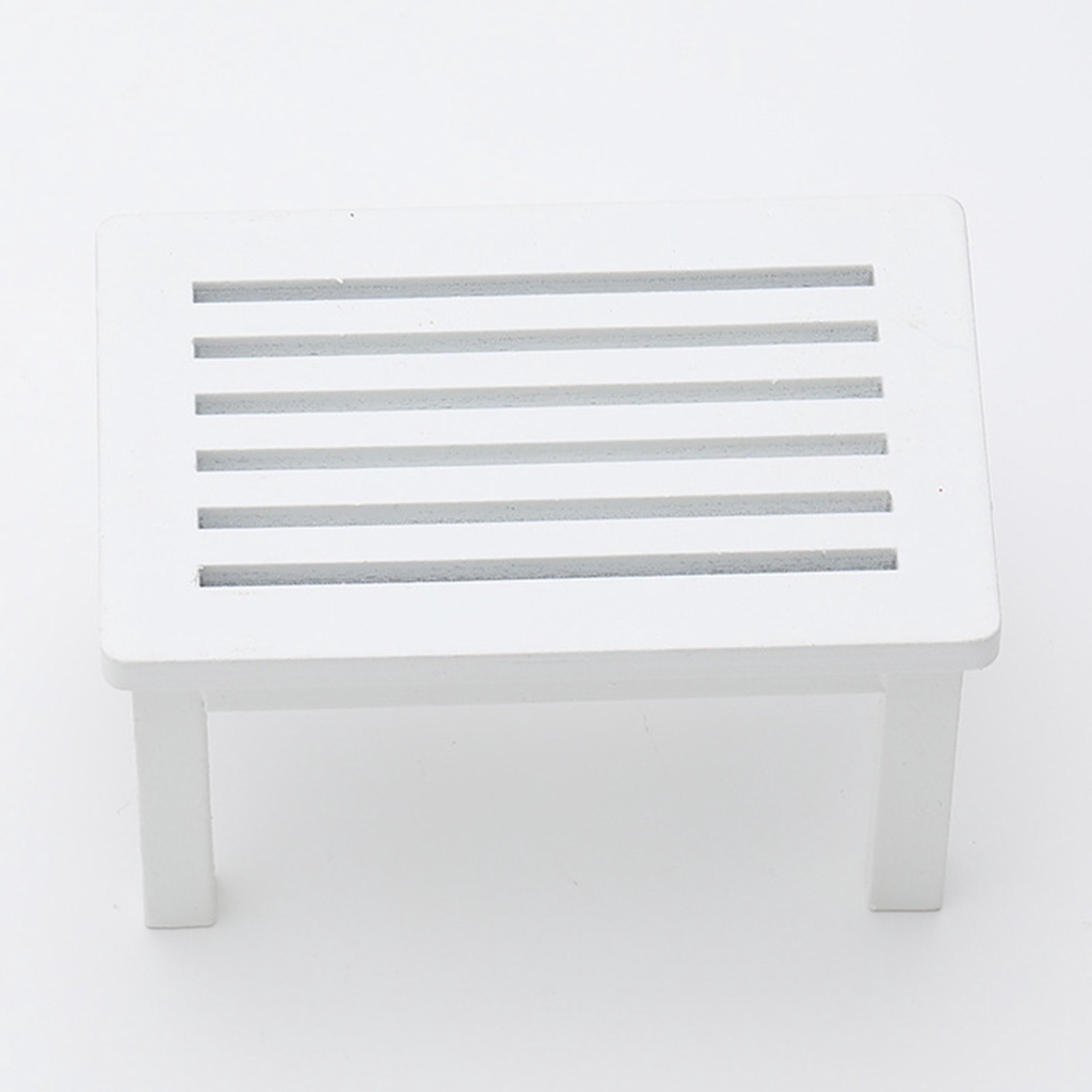 Mô Hình Bàn Cà Phê Mini Bằng Gỗ Dễ Thương Trang Trí Nhà Búp Bê 1/12