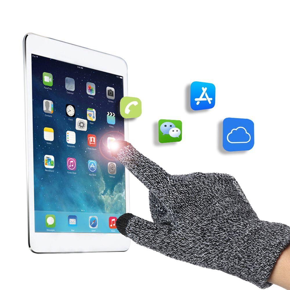 Găng Tay Len Dệt Kim Chống Trượt Giữ Ấm Cảm Ứng Điện Thoại MIHAN1 Dành Cho