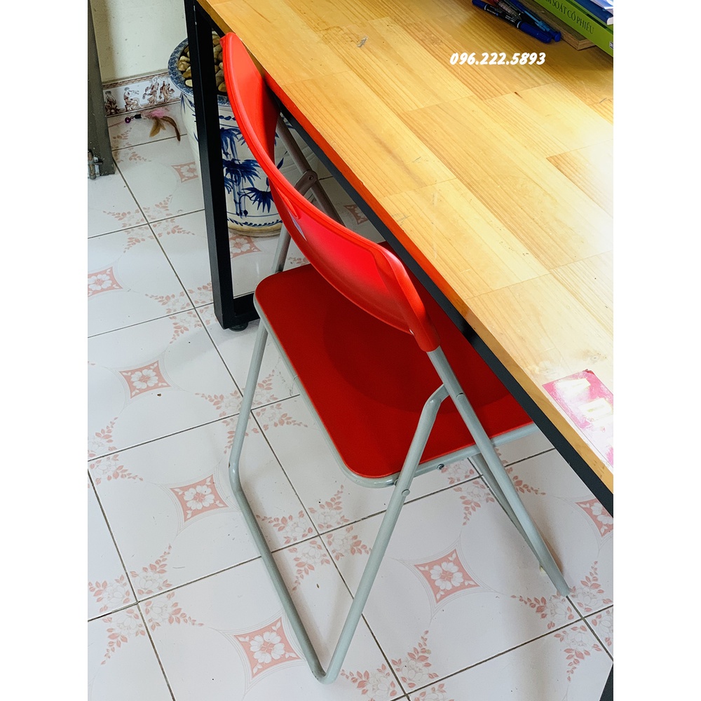 Ghế gấp 2 mảnh G30 màu đỏ, Nhựa cao cấp, Khung sơn tĩnh điện, ghế xếp gọn cao cấp