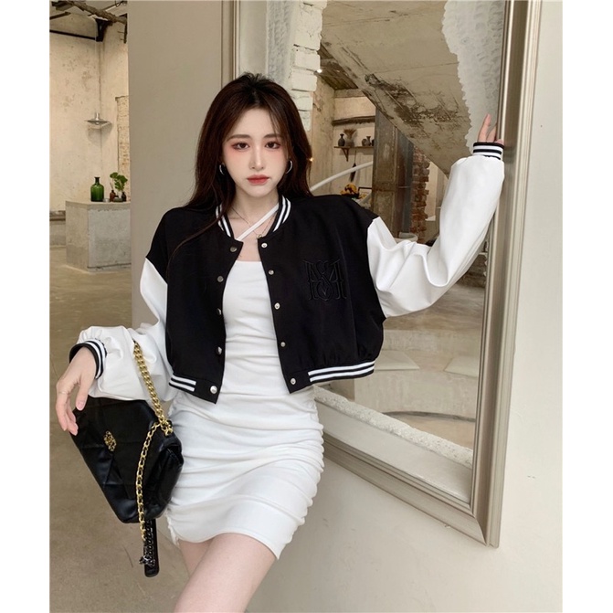 ÁO KHOÁC BOMBER CROPTOP NỮ