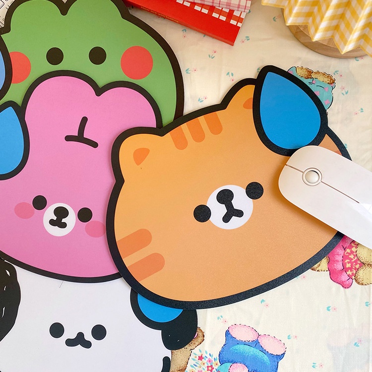 Bàn Di Chuột, Lót Chuột Mouse Pad Confused Sweat Pet