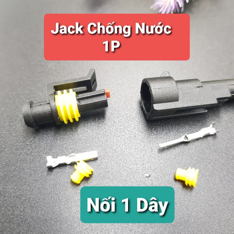 Jack Nối Chống Nước Dùng Cho Xe Máy, Xe Hơi , O Tô Waterproof Electric ConnectorCút Nối Tiện Dụng 1P 2P