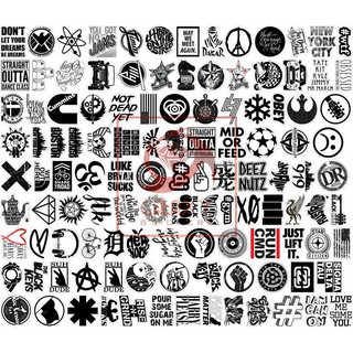 Set Sticker dán nón bảo hiểm, laptop, xe máy