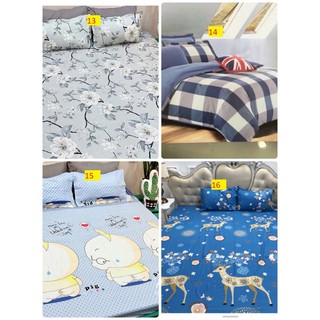Xả kho bộ ga gối poly 1m8*2m hoa nền xanh ngọc hàng giá xưởng