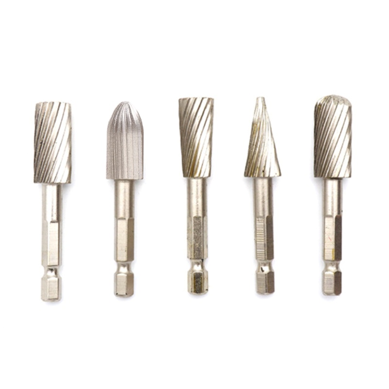Bộ 5 Mũi Mài Dạng Xoay Nhiều Hình Dạng 1 / 4 "H.S.S.S Tự Làm
