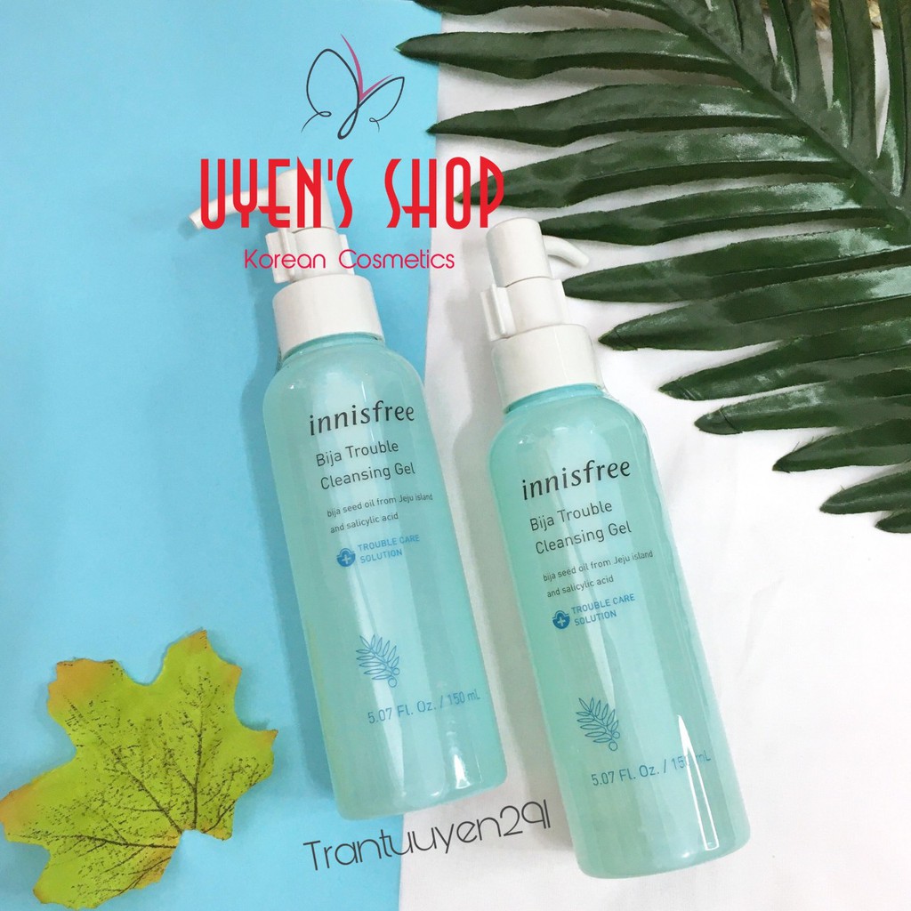 Gel tẩy trang Innisfree Bija Trouble Cleansing Gel 150Ml