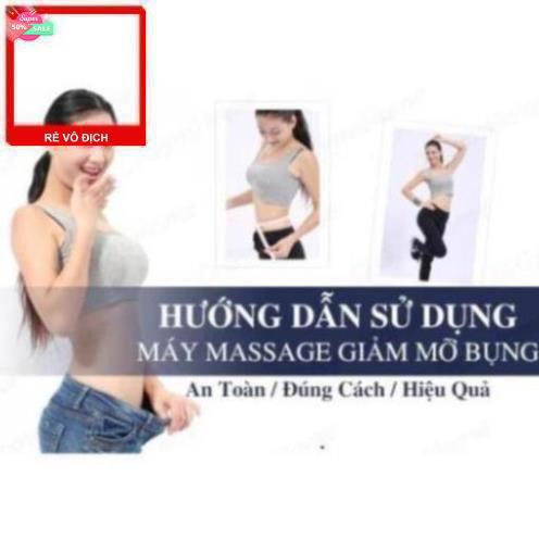 Đai massage giảm mỡ bụng HCR-X6, loại không dây dùng pin sạc - phiên bản mới 2020