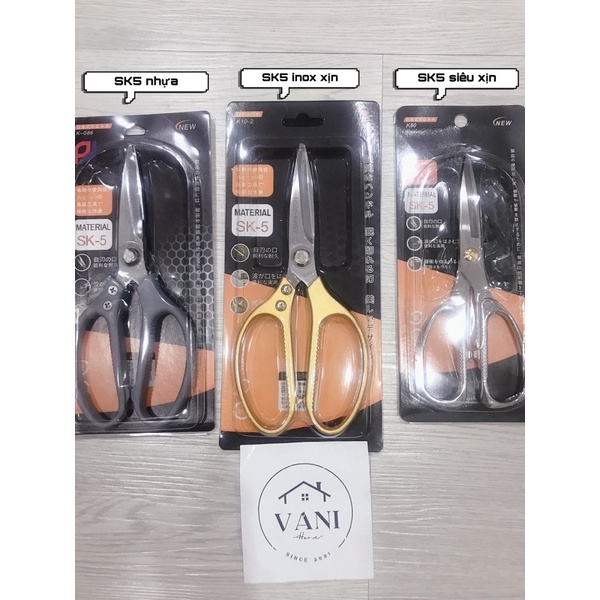 Kéo cắt gà Nhật LOẠI XỊN KAPUSI SK5 - Kéo cán đúc Nhật bản bằng thép siêu chắc