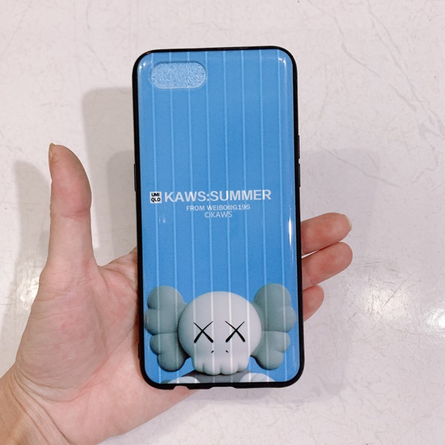 Ốp lưng oppo A1K nền xanh kẻ sọc