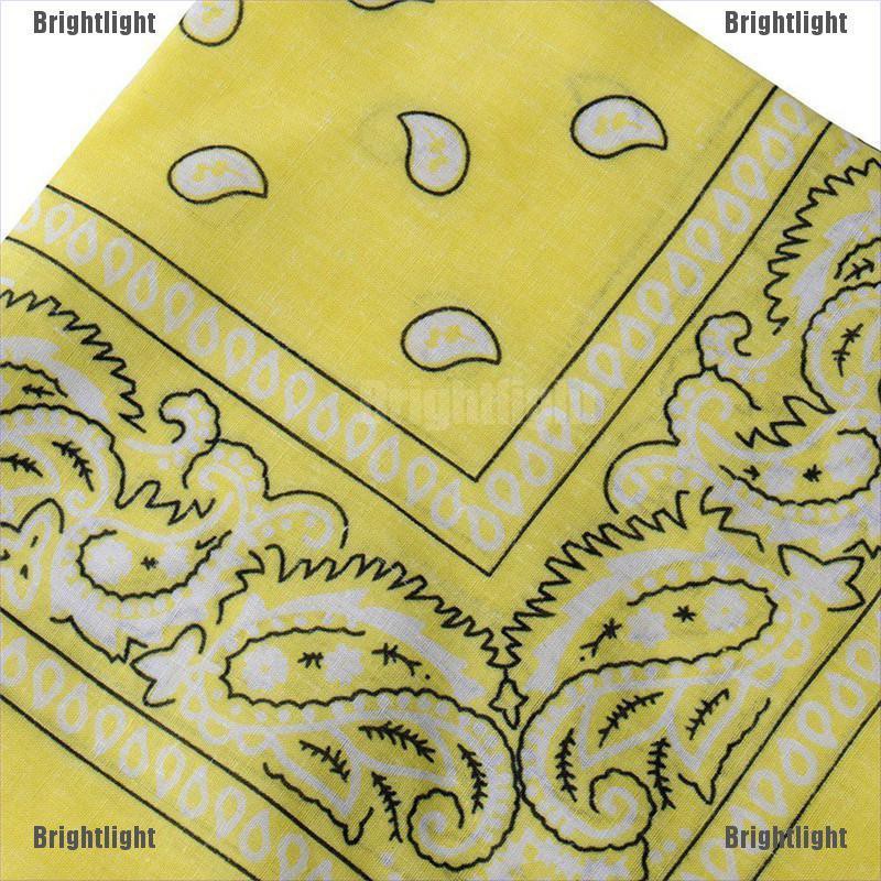 [Bright] Khăn Trùm Đầu Bandana Cotton Quấn Đầu Kiêm Mặt Nạ Ngôi Sao Paisley Mùa Hè