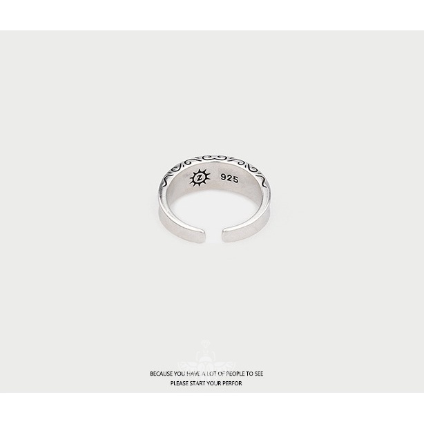 Nhẫn Thời Trang unisex Có Thể Điều Chỉnh Phong Cách hip hop