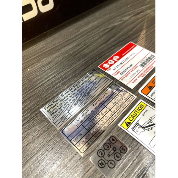 Tem sườn Sport 203 - Satria 206 / RGX (Bộ)