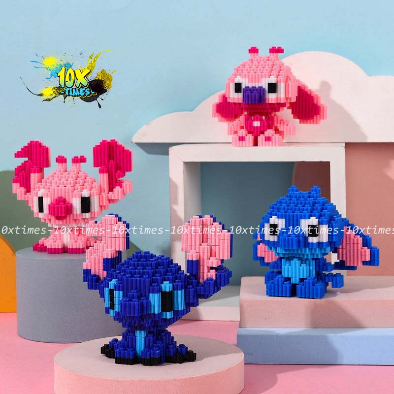 Linkgo 3D nhân vật hoạt hình stich - stitch cho bé, đồ chơi trẻ em lắp ráp dễ thương sáng tạo, quà tặng sinh nhật