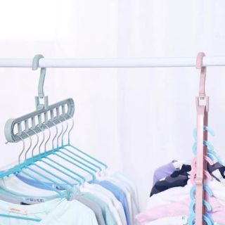 Móc Treo Quần Áo Thông Minh 9 Lỗ Tiện Dụng (Giao Màu Ngẫu Nhiên)