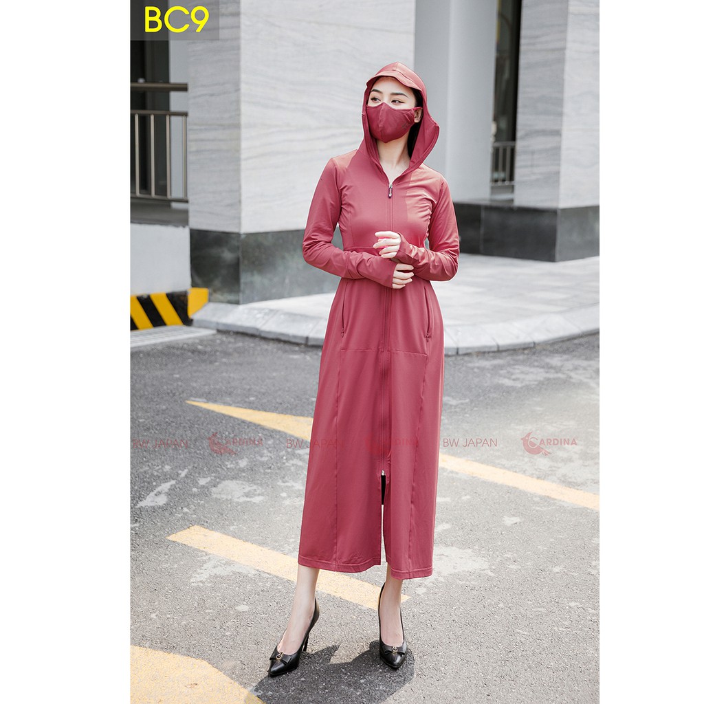 Áo Chống Nắng Nữ CARDINA Dáng Dài Liền Thân Chất Thun Lạnh Cao Cấp Chính Hãngg Hàng Hè 2020 | BigBuy360 - bigbuy360.vn