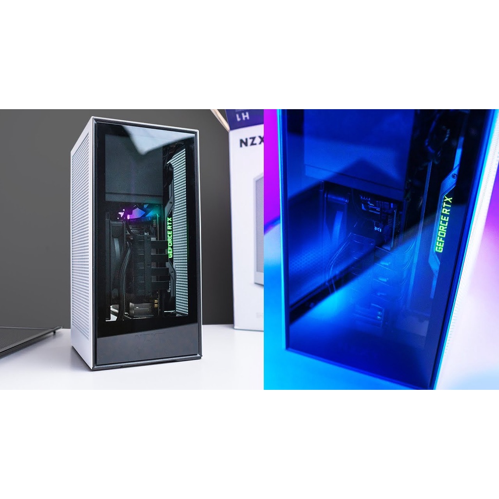 Vỏ case NZXT H1 MATTE WHITE/ BLACK