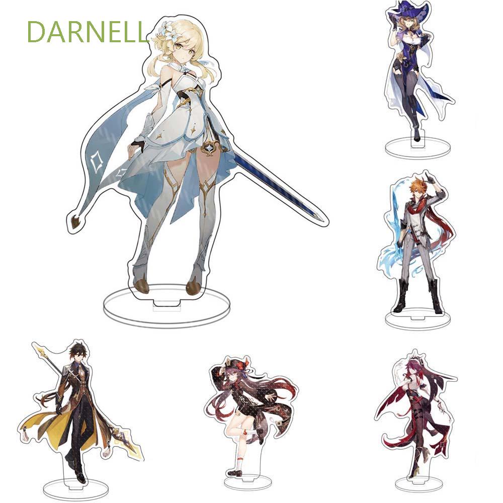 Mô hình nhân vật hoạt hình Genshin Impact có giá đỡ bằng acrylic để bàn trang trí