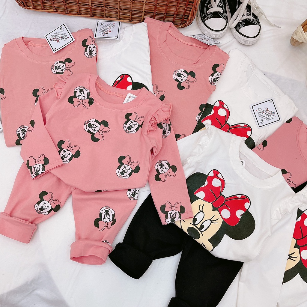 Bộ quần áo dài tay cho bé họa tiết mickey 10-20kg