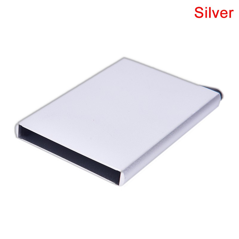 [milliongridfine]Aluminum Alloy Credit Card Holder Wallet Antimagnetic Waterproof Protective Case