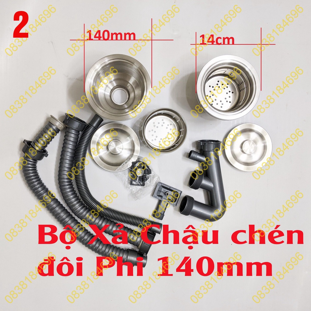 Bộ Xả Bồn Rửa Chén Đôi – Xi Phông Xả Chậu Rửa Chén