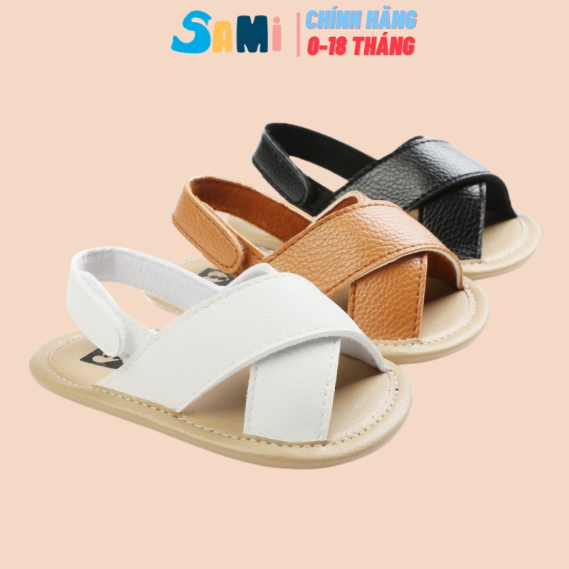 Dép tập đi,Giày tập đi đế mềm mại chống trơn trượt cho bé trai và gái từ 0-18 tháng