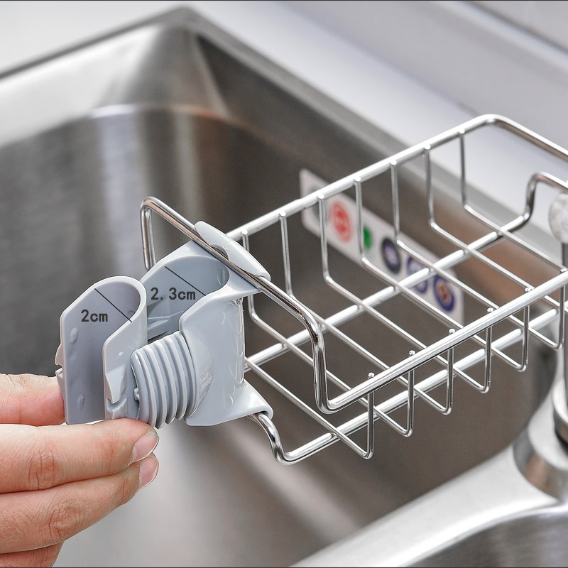 Giỏ inox gắn vòi rửa bát Giỏ đựng đồ đa năng không han gỉ