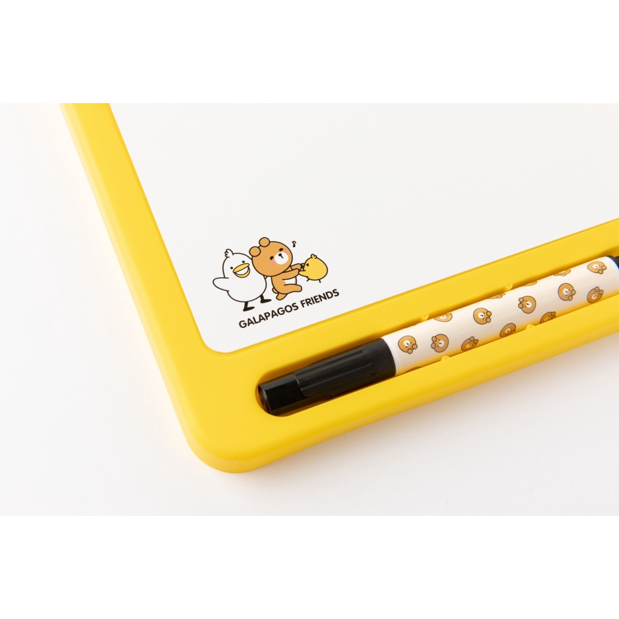 Bảng Trắng ARTBOX Hàn Quốc Galapagos Màu Vàng Kèm Bút Lông