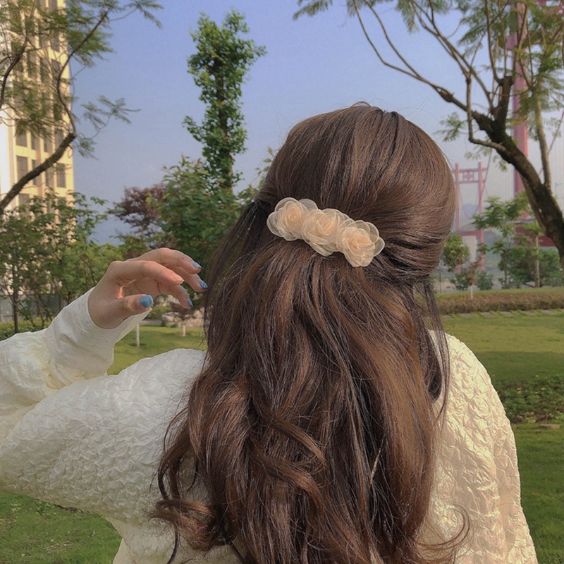 Kẹp Tóc Hình Hoa Đính Ngọc Trai Nhân Tạo Thời Trang