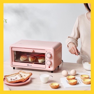 Lò Nướng Mini BEAR, DEERMA Đa Năng Màu Hồng Dung tích 11l công suất 800w