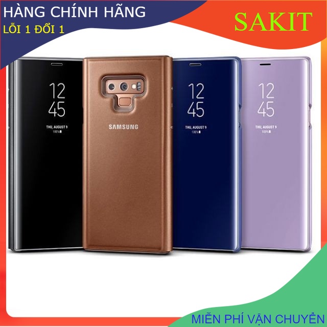 Bao da - ốp Clear View cho samsung s8 - s8 plus - s9 - s10 plus- not 8 - not 9 ( bao da thanh lý - g