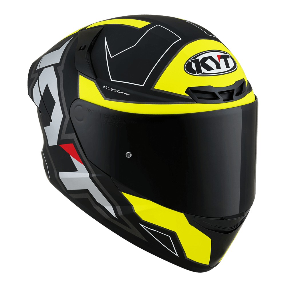 TẶNG KHÓA - Mũ Bảo Hiểm Fullface KYT TT Course Electron Matt Black/ Yellow - Cao cấp, hàng chính hãng bảo hành 12 tháng