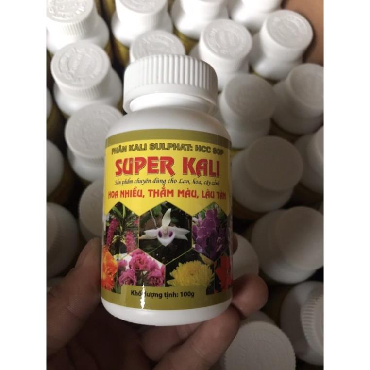 Phân bón Super Kali chuyên dùng cho các loại Hoa lo 100gr