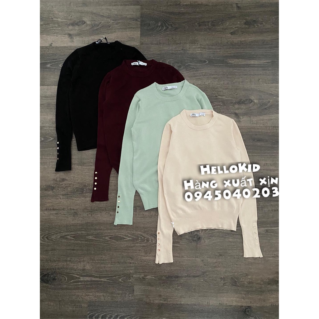 Áo len dài tay nhiều cúc