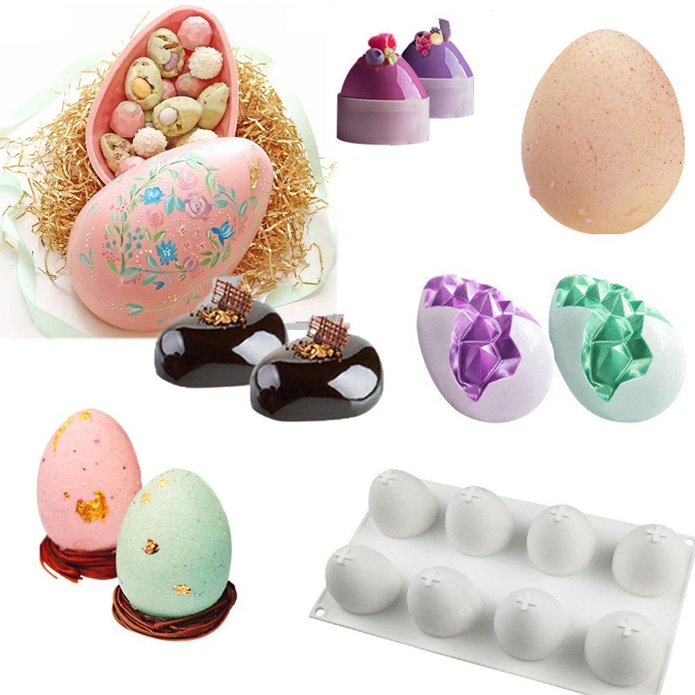 LONTIME Khuôn Làm Bánh Bằng Silicone DIY Hình Trứng Phục Sinh Dành Cho Nhà Bếp