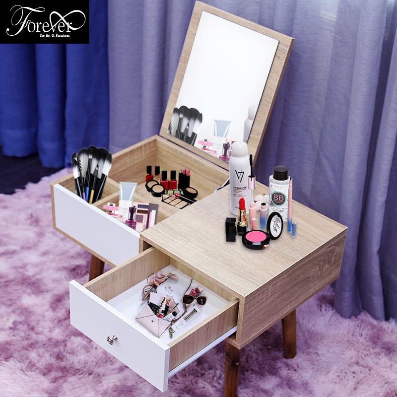 [GIÁ XƯỞNG] Bàn trang điểm ngồi bệt mini gỗ Malaysia-Hàng xuất khẩu Nhật, Bảo hành 1 đổi 1 - Nội Thất Nghệ Thuật Forever | BigBuy360 - bigbuy360.vn