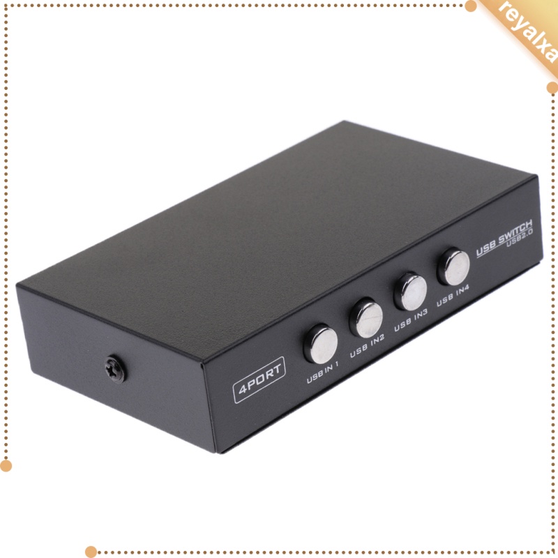 Bộ Chuyển Đổi Công Tắc Chia Thủ Công USB 2.0 KVM KVM 4 Cổng USB 1 Thiết Bị Máy Tính