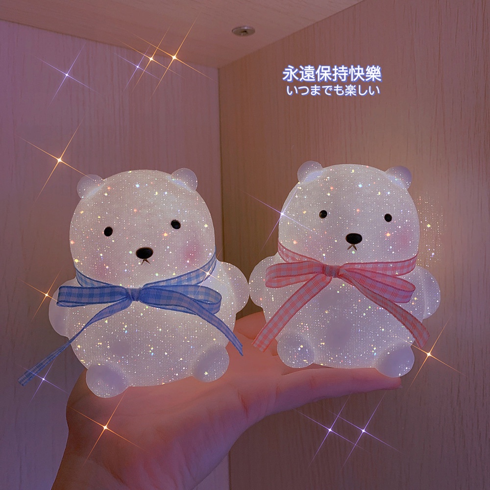 Đèn Ngủ Led Mini Hình Gấu Dễ Thương Trang Trí Phòng Ngủ