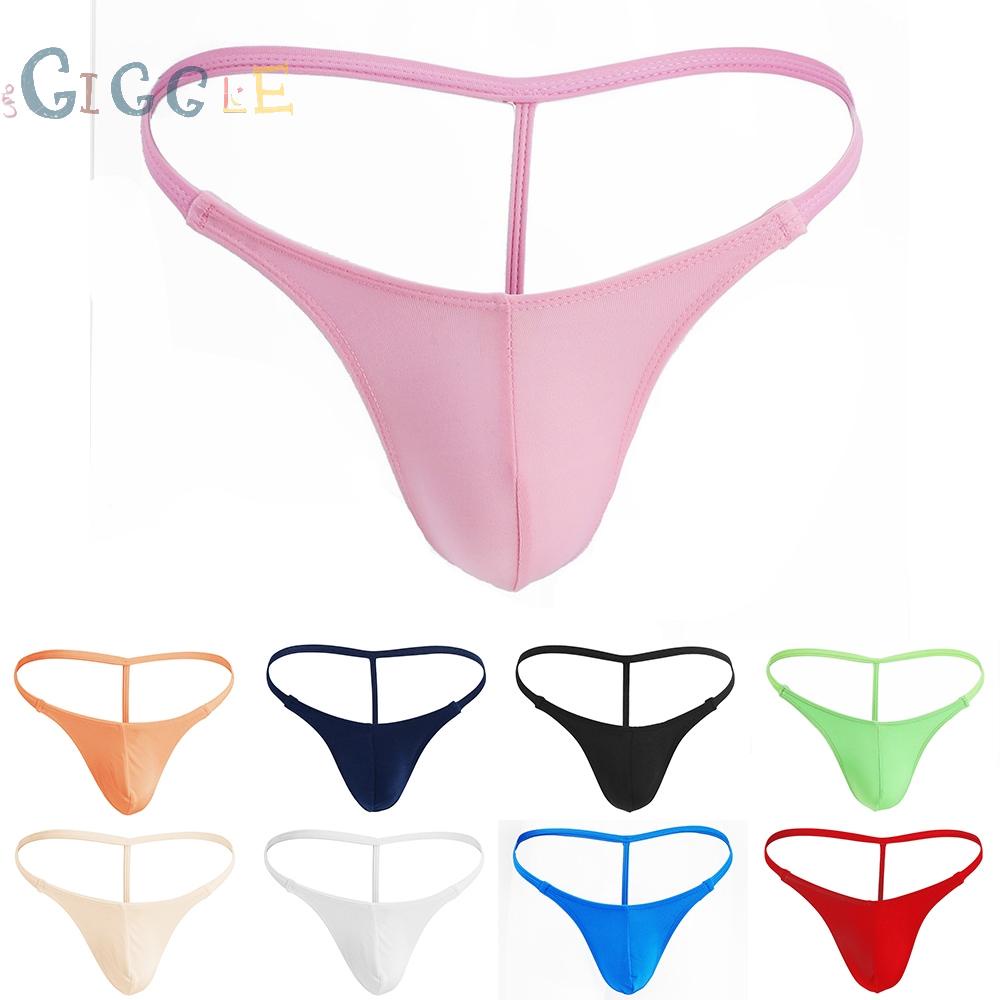 Men Sexy G-String Sheer Pouch Enhancing Low Waist Bikini Lingerie Underwear High Quality