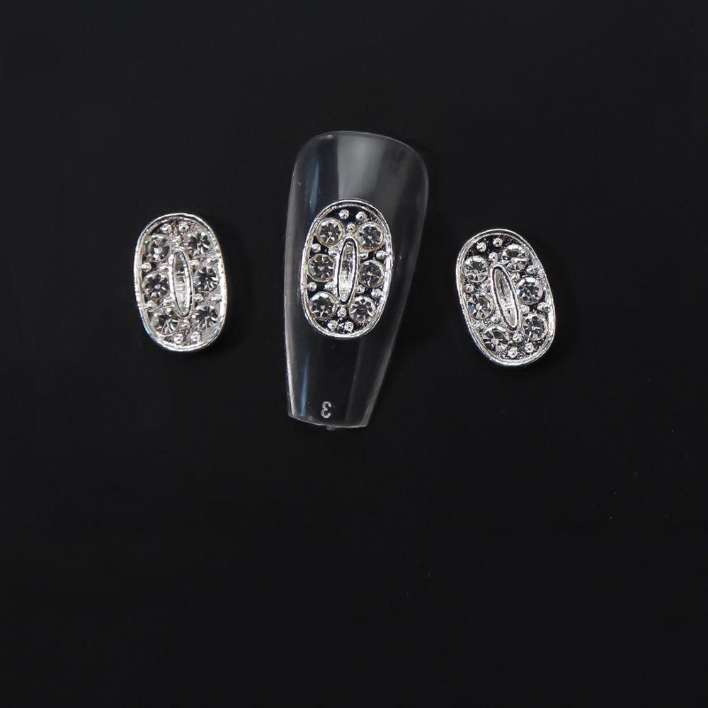 Set 5 Phụ Kiện Trang Trí Móng Tay Hình Số 0-9 Thời Trang|Phụ Kiện Trang Trí Móng Tay 3D Bằng Kim Loại Nhiều Màu Sắc