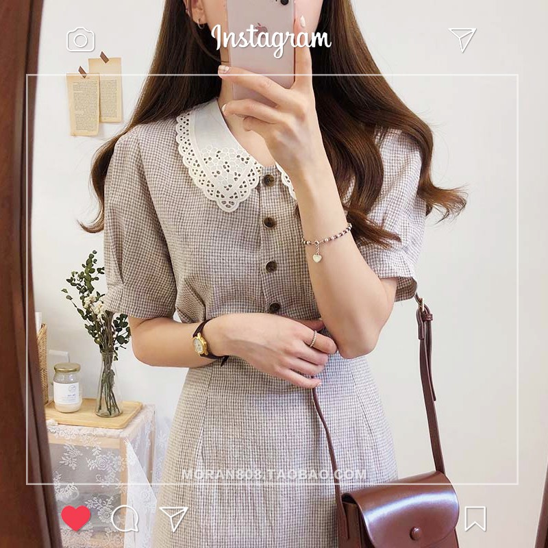 Váy MORAN cổ ren búp bê dáng xòe dài sang trọng (ORDER) | BigBuy360 - bigbuy360.vn