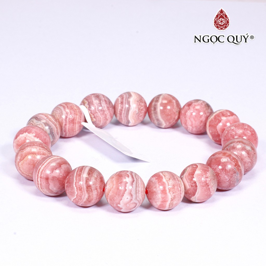 Vòng đá đào hoa rhodochrosite - Ngọc Quý