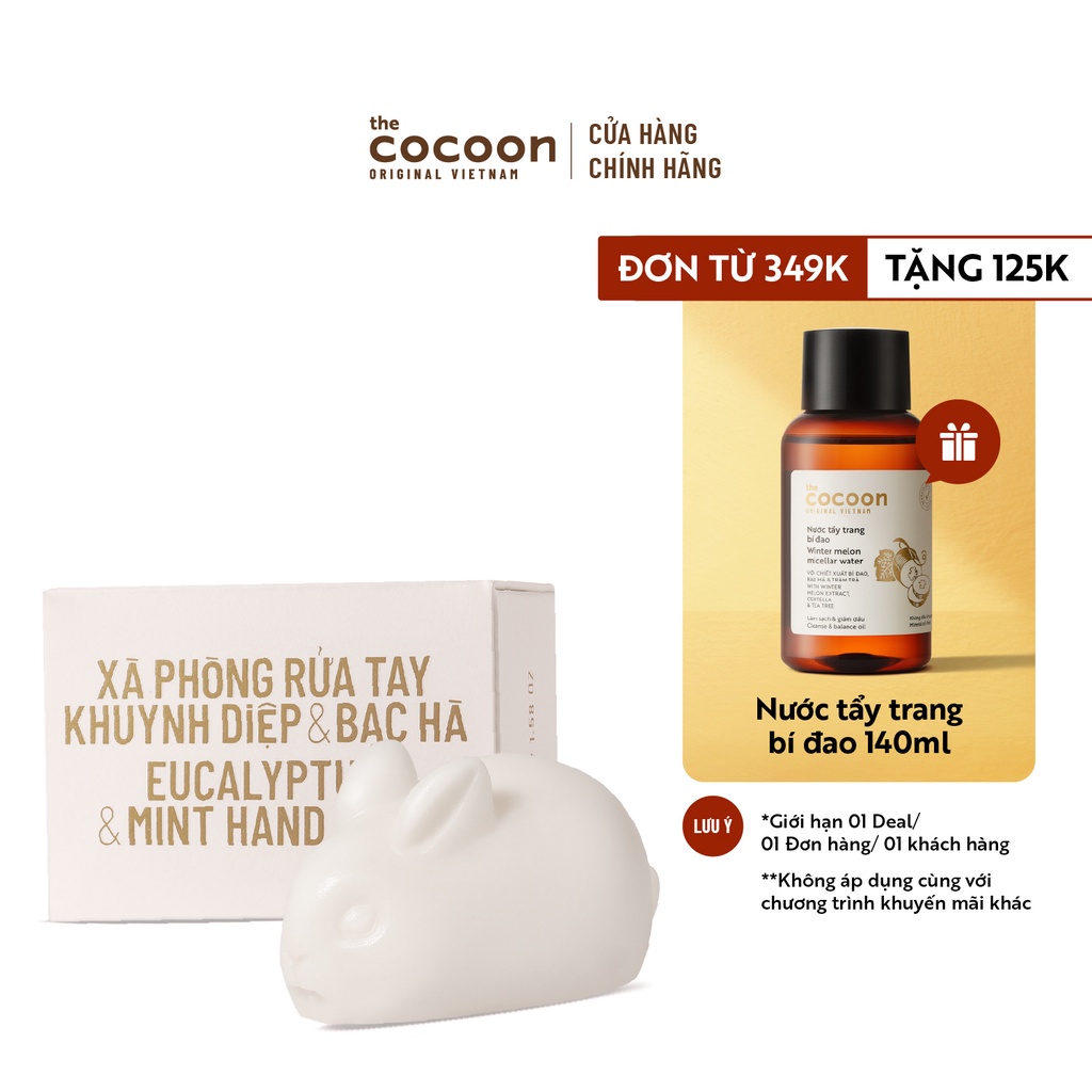 [Mã COSCN5 giảm 8%] Xà phòng rửa tay khuynh diệp &amp; bạc hà Cocoon 45g